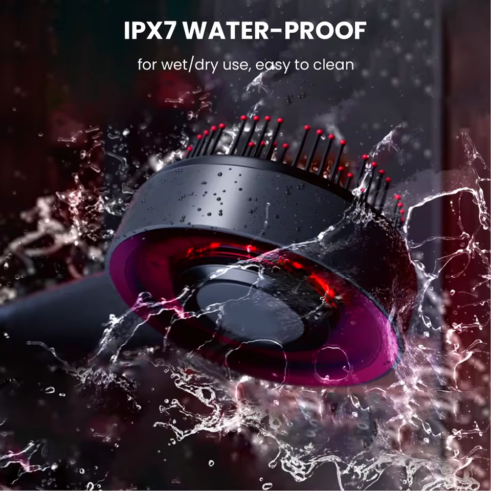 Electric Scalp Massage Brush with Infrared Light