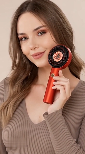 Electric Scalp Massage Brush with Infrared Light